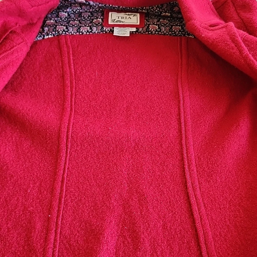 Tria 100% Boiled Wool Classic Chic Corpcore Jacket‎ Size Large